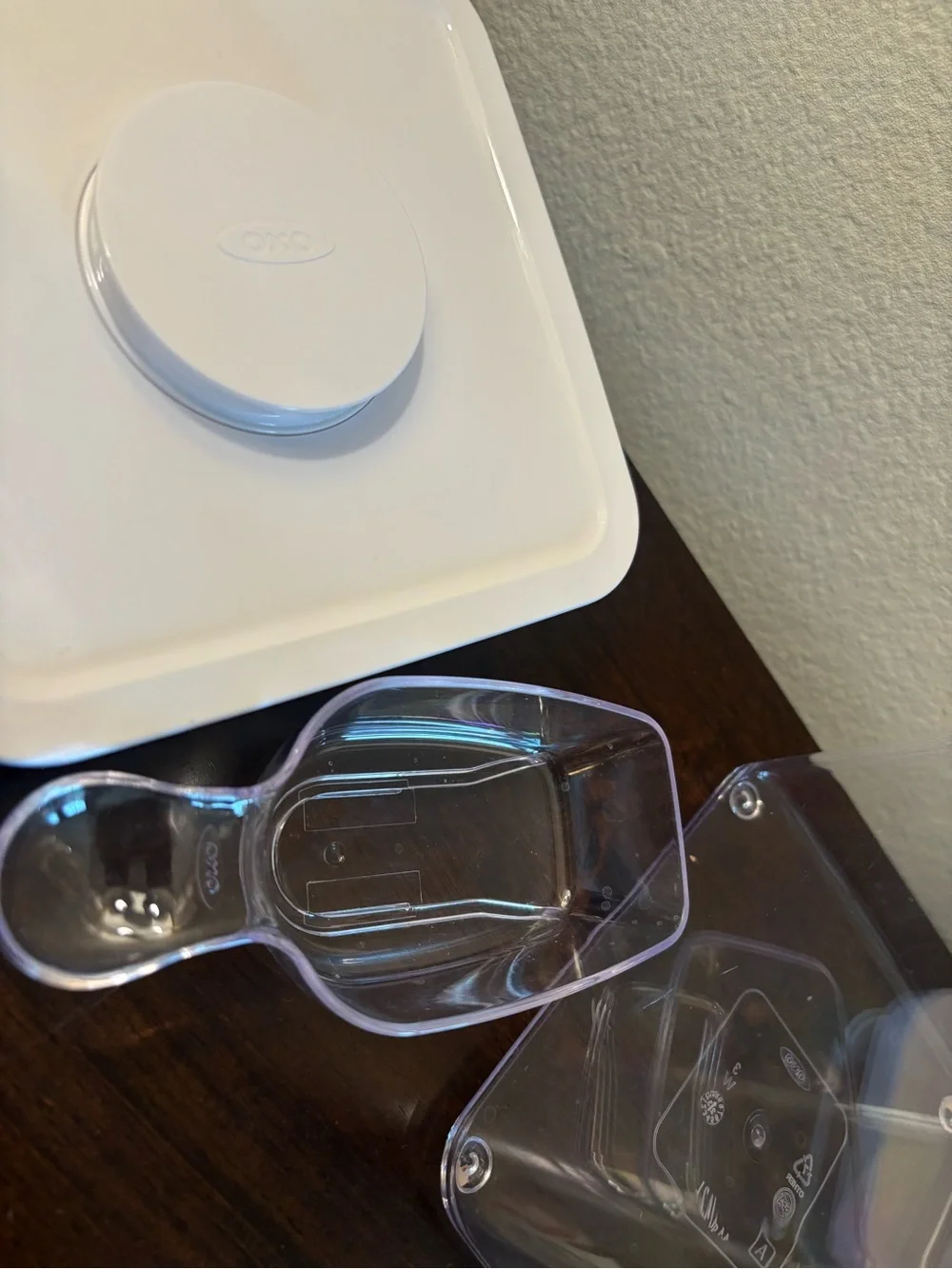 OXO Clear Plastic Airtight Food Storage Container with White Lid
